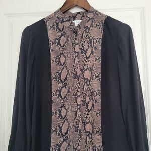 FRAME Snake print Blouse size xs/tp‎